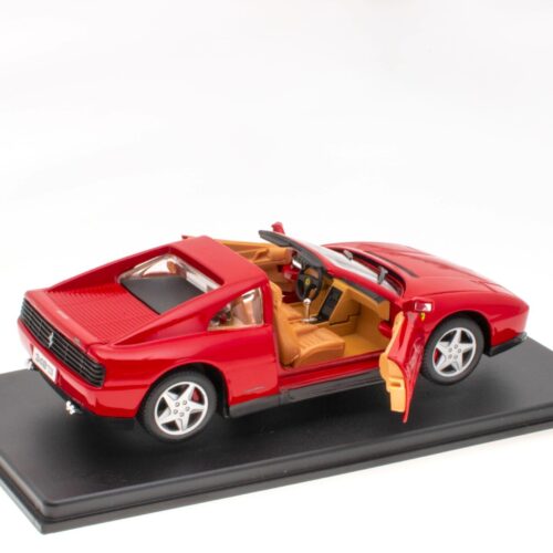 1:24 Hachette Bburago Ferrari Collection Ferrari 348 TS red 1989 with display