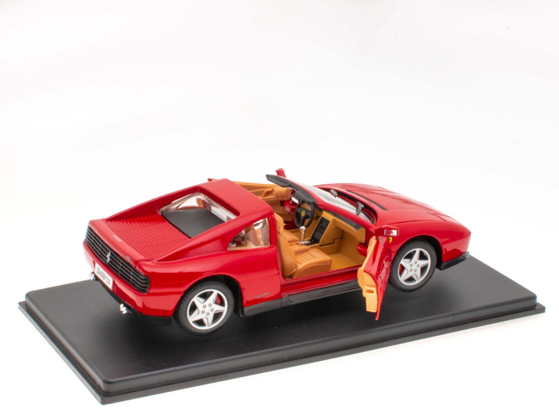 1:24 Hachette Bburago Ferrari Collection Ferrari 348 TS red 1989 with display