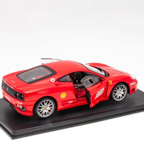 1:24 Hachette Bburago Ferrari Collection Ferrari 360 Challenge red 2000 with display