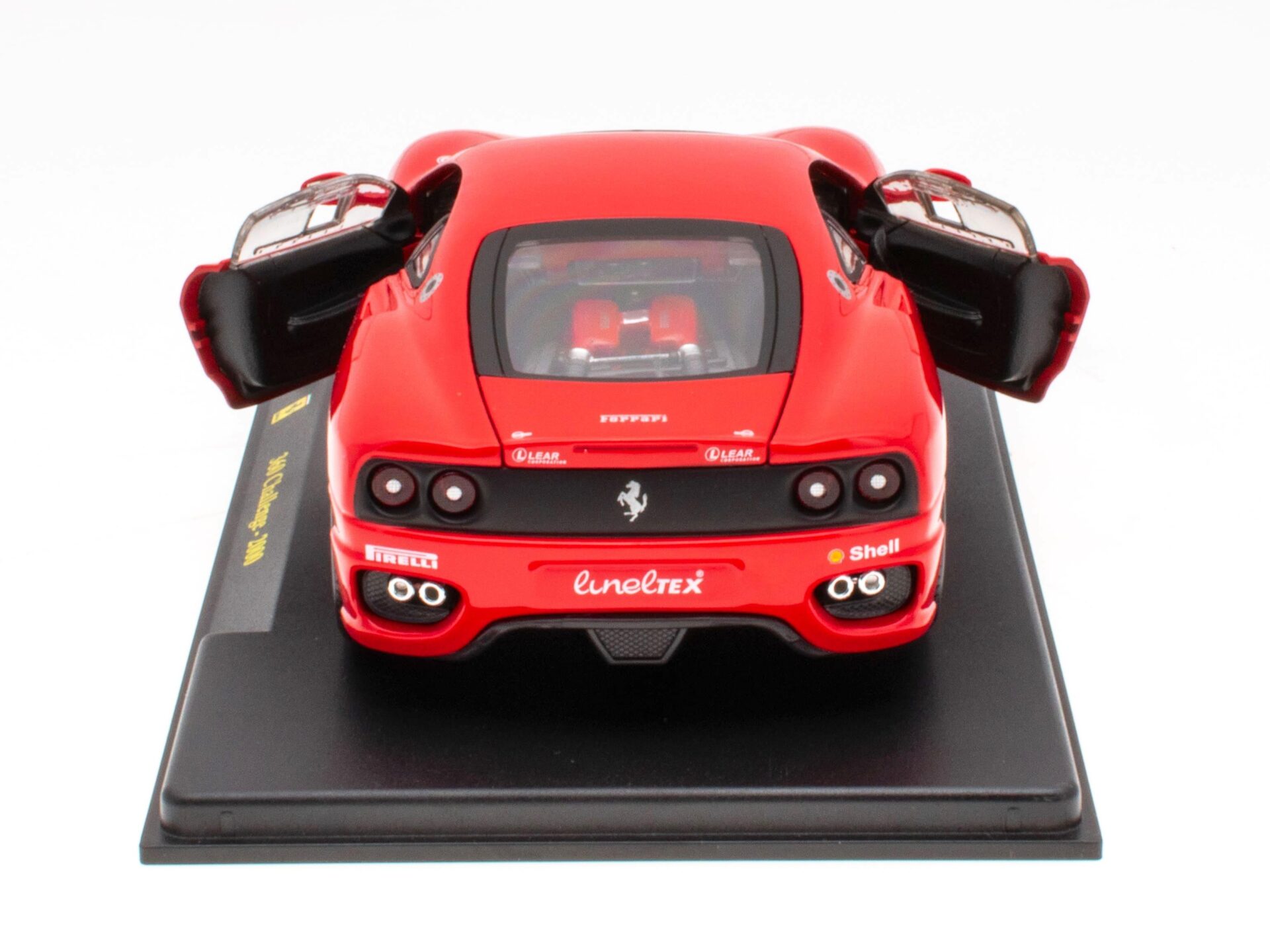 1:24 Hachette Bburago Ferrari Collection Ferrari 360 Challenge red 2000 with display