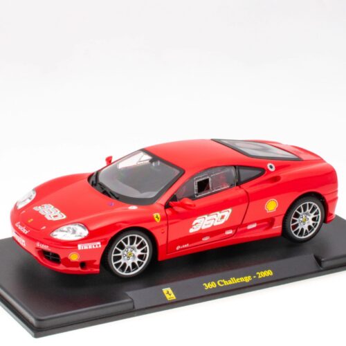1:24 Hachette Bburago Ferrari Collection Ferrari 360 Challenge red 2000 with display