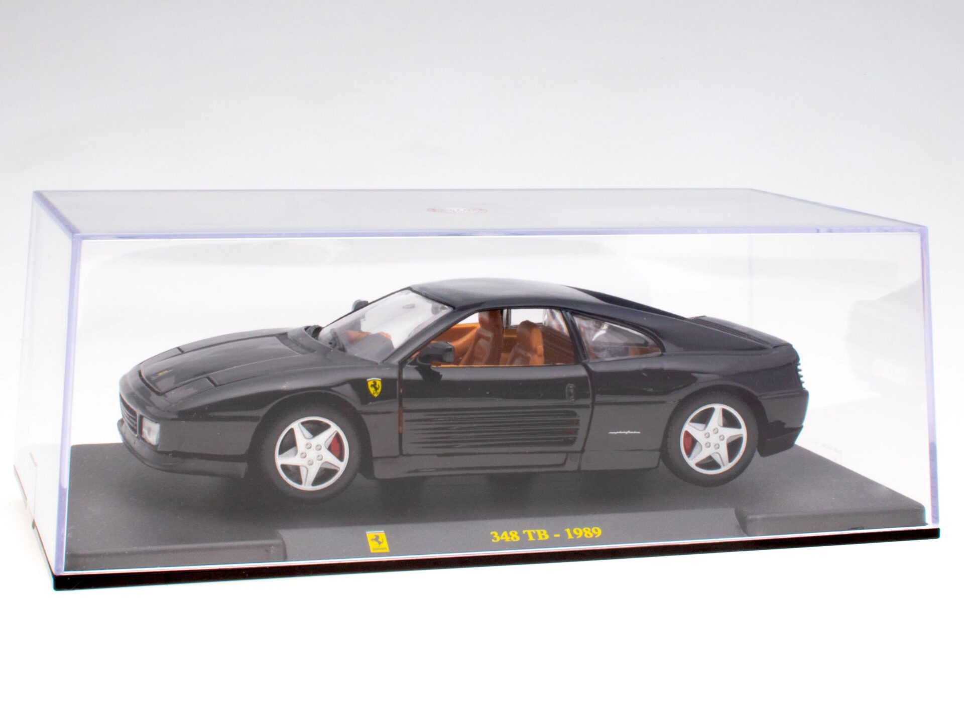1:24 Hachette Bburago Ferrari Collection Ferrari 348 TB black 1989 with display