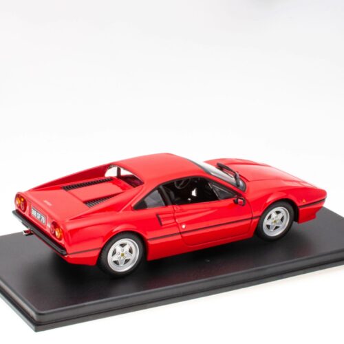 1:24 Hachette Bburago Ferrari Collection Ferrari 308 GTB Coupe red 1975 with display