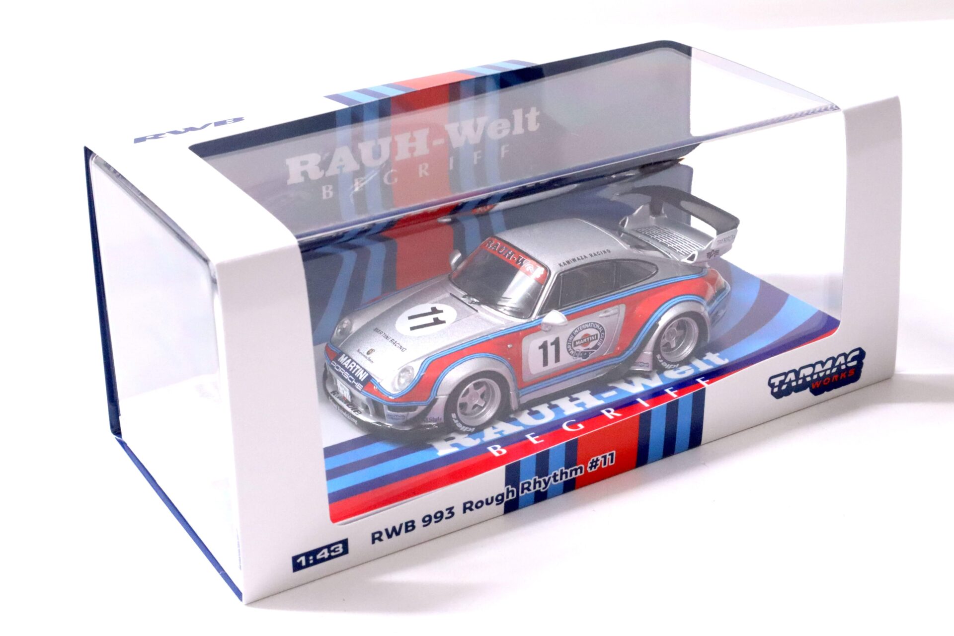 1:43 Tarmac Porsche 911 993 RWB RAUH-WELT Rough Rhythm #11 MARTINI