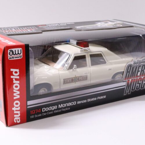 1:18 Auto World 1974 Dodge Monaco Illinois State Police beige