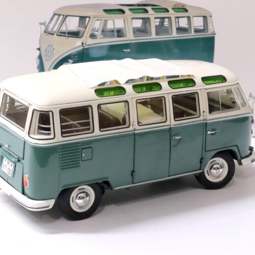 1:18 Schuco VW T1b Samba Bus Bulli green/ white Die-Cast 450037800