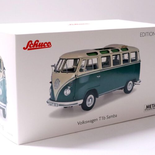 1:18 Schuco VW T1b Samba Bus Bulli green/ white Die-Cast 450037800