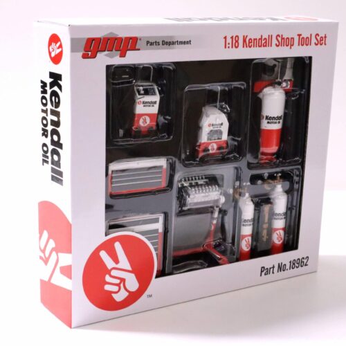1:18 GMP KENDALL MOTOR OIL SHOP Tool Set #1 Diorama Zubehör red/ white 18962