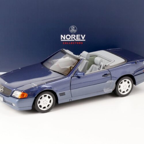 1:18 Norev Mercedes 500SL Cabriolet R129 blue metallic 1989