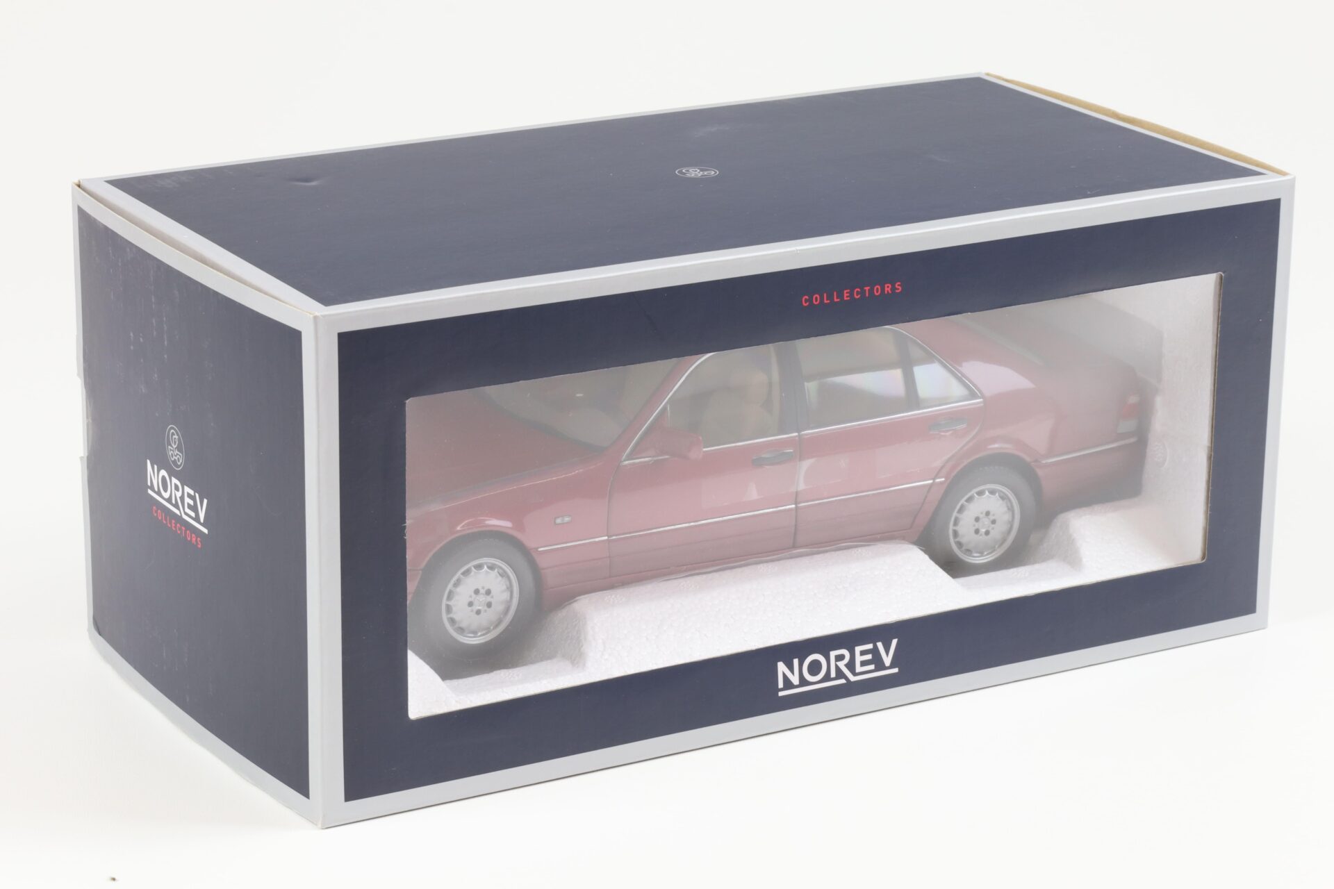 1:18 Norev Mercedes S500 S-Klasse W140 Limousine 1997 red metallic