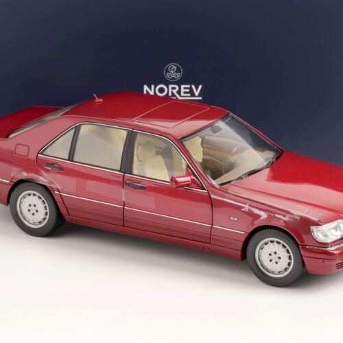 1:18 Norev Mercedes S500 S-Klasse W140 Limousine 1997 red metallic
