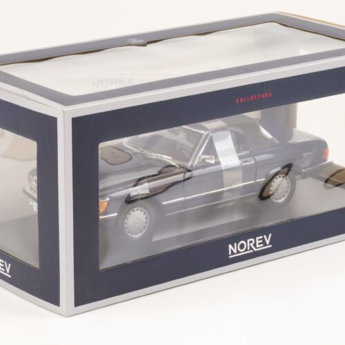 1:18 Norev Mercedes 300 SL Cabriolet R107 dark blue 1986