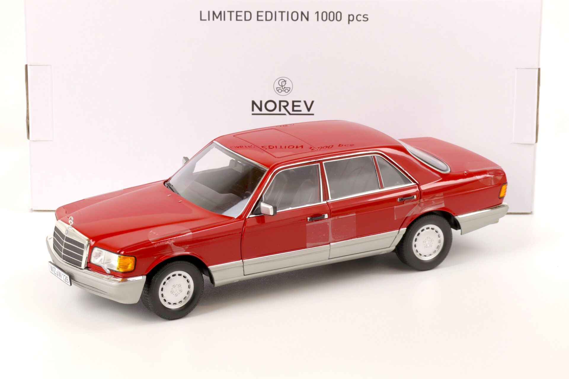 1:18 Norev Mercedes 560 SEL W126 Limousine 1987 red