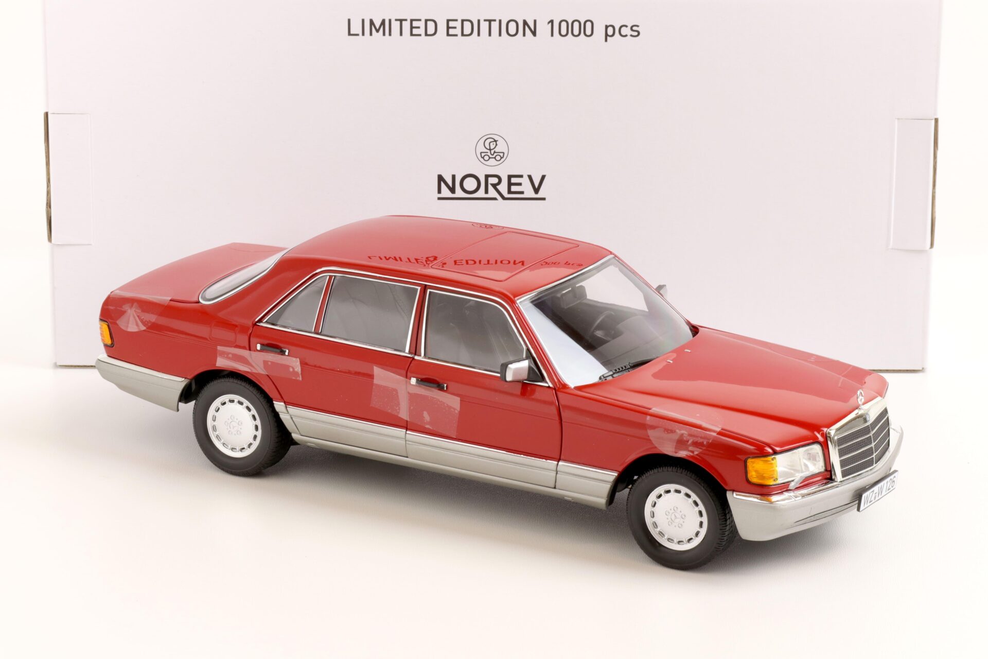 1:18 Norev Mercedes 560 SEL W126 Limousine 1987 red