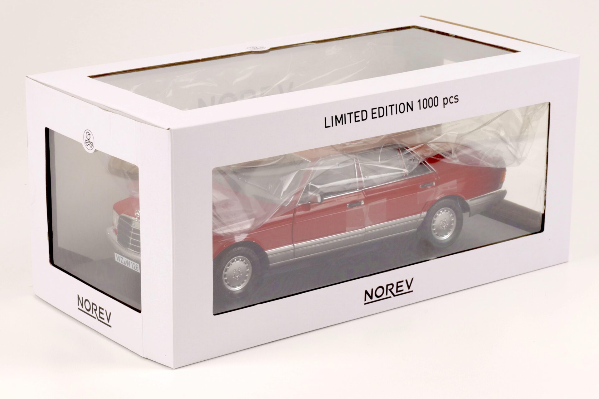 1:18 Norev Mercedes 560 SEL W126 Limousine 1987 red
