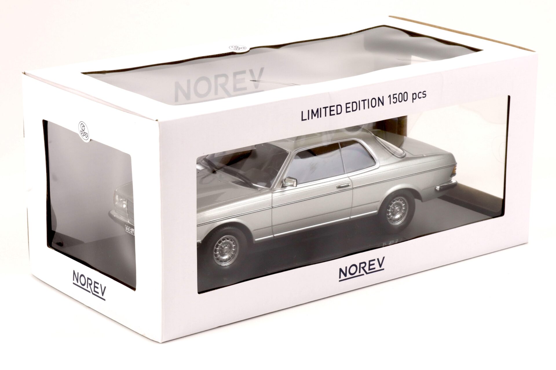 1:18 Norev Mercedes 280 CE Coupe 1980 silver metallic