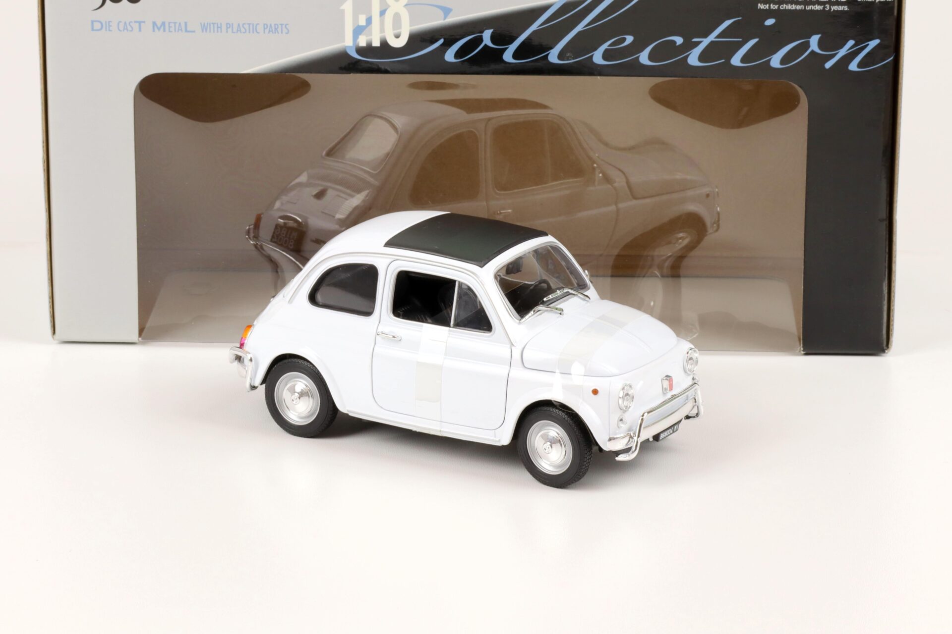 1:18 Welly 1957 Fiat 500 Nuova white