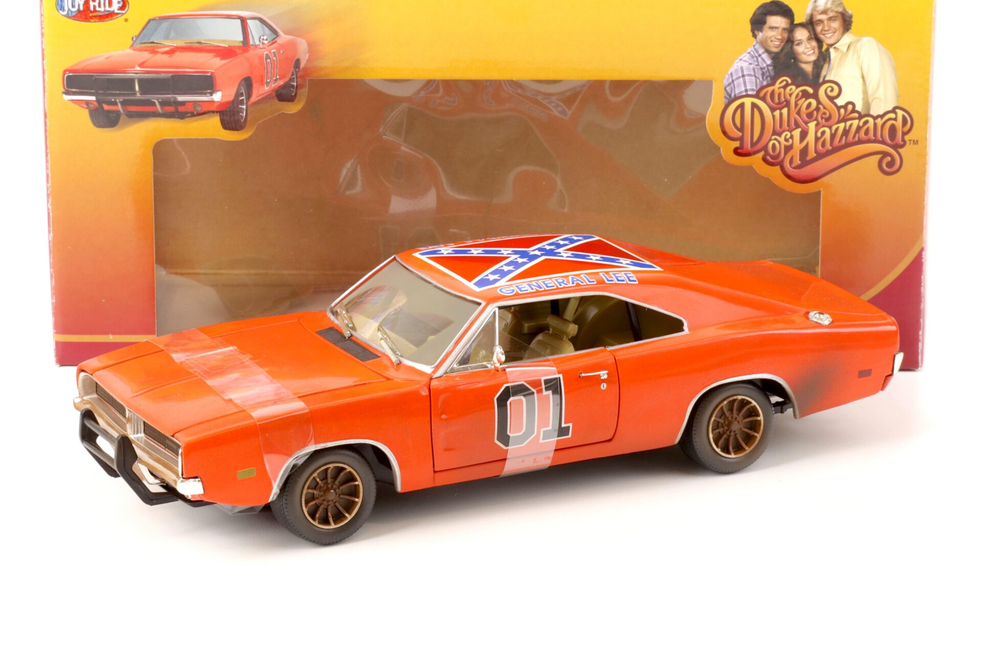 ID 64084 orig.jpg 1:18 ERTL 1969 Dodge Charger General Lee Dukes of Hazzard orange *DIRTY VERSION*