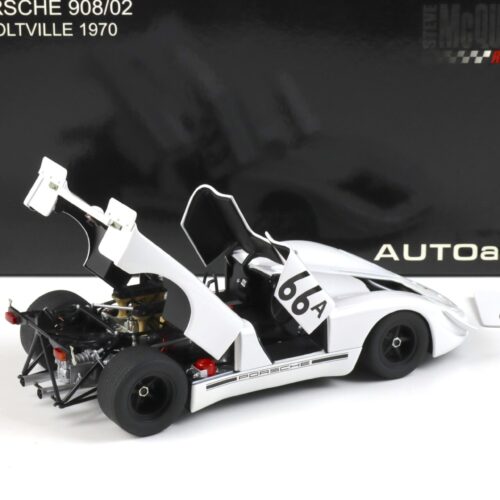 1:18 AUTOart Porsche 908/2 Holtville 1970 Steve McQueen white 87073