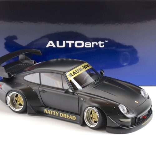 1:18 AUTOart Porsche 911 (993) RWB 993 matt black/ gold wheels