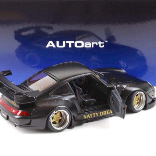 1:18 AUTOart Porsche 911 (993) RWB 993 matt black/ gold wheels