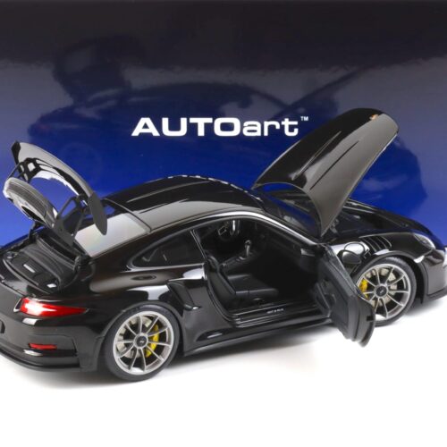 1:18 AUTOart Porsche 911 (991) GT3 RS Gloss black/ grey wheel 2016