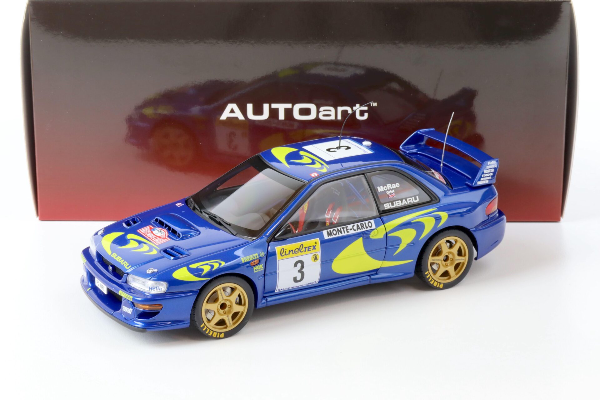ID 64358 orig.jpg 1:18 AUTOart Subaru Impreza WRC 1997 MCRAE/ GRIST #3 Rallye Monte Carlo 89790