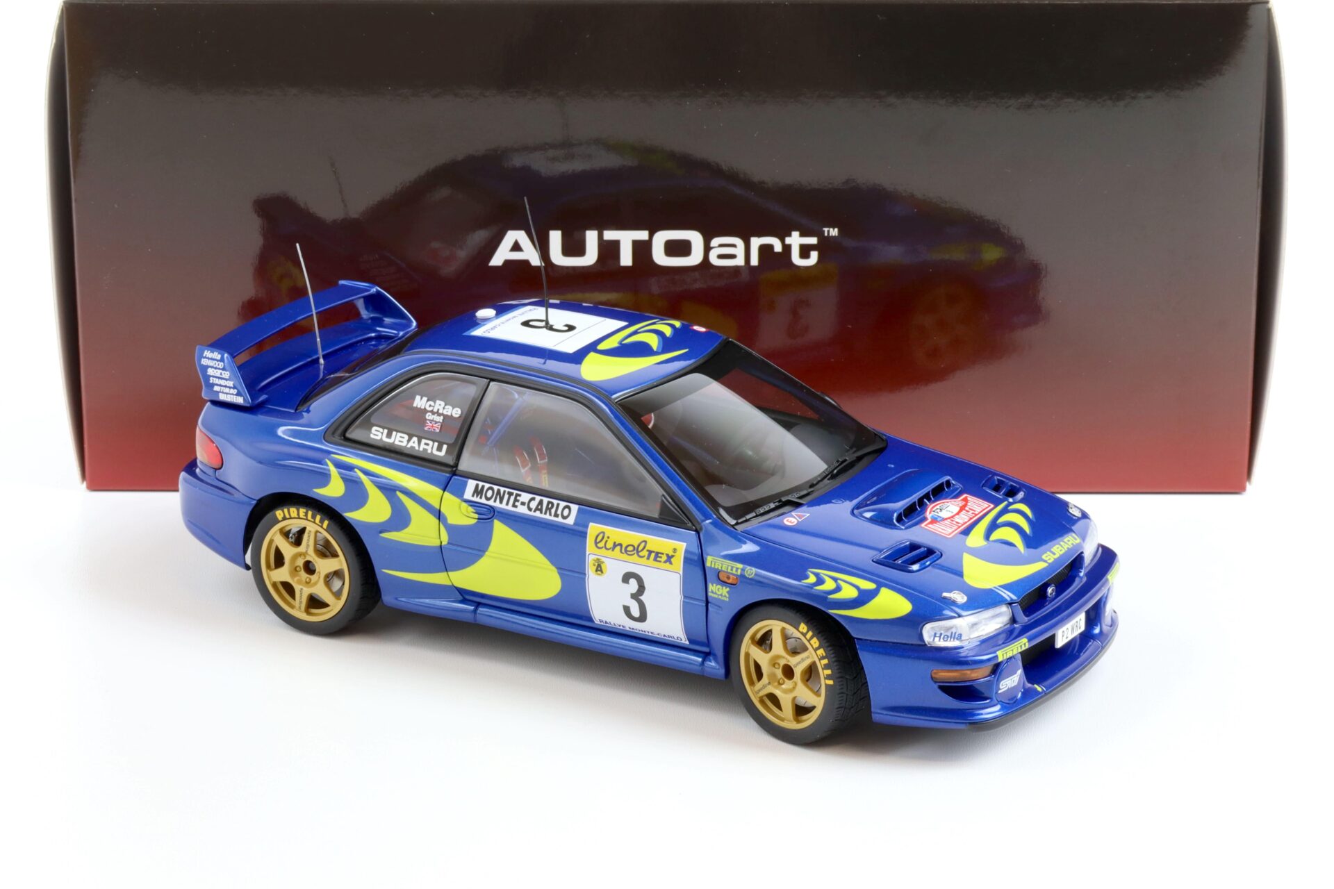 1:18 AUTOart Subaru Impreza WRC 1997 MCRAE/ GRIST #3 Rallye Monte Carlo 89790