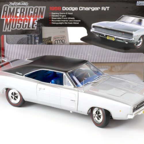 1:18 Auto World 1968 Dodge Charger R/T Coupe 50 YEARS HEMI 426 silver metallic