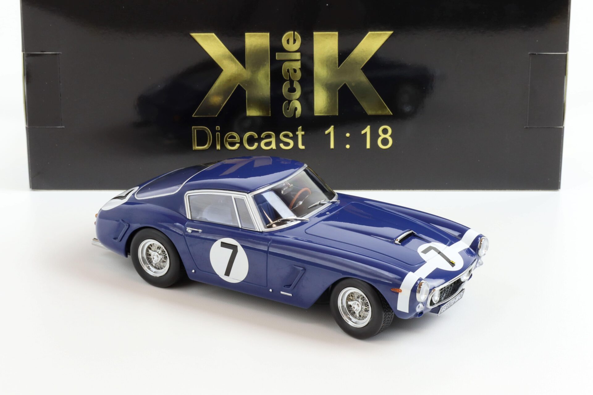 1:18 KK-Scale Ferrari 250 SWB Competizione #7 Goodwood 1961 blue