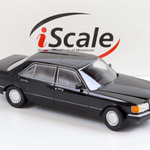 1:18 iScale Mercedes 560 SEL W126 S-Klasse black 1985