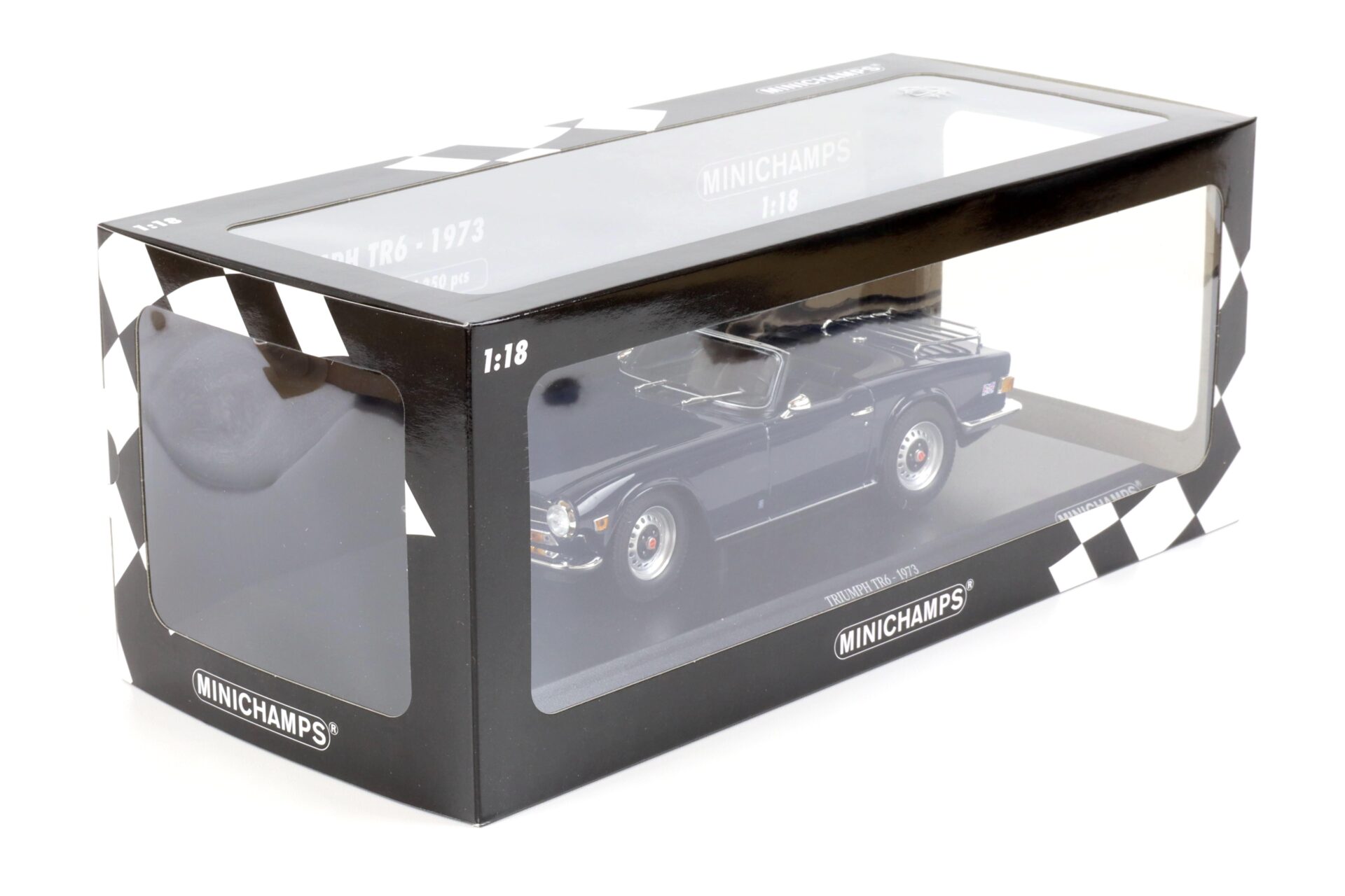 1:18 Minichamps Triumph TR6 Roadster 1969 LHD dark blue