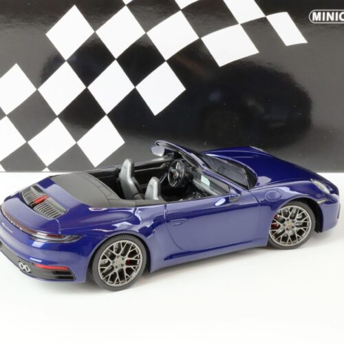 1:18 Minichamps Porsche 911 (992) Carrera 4S Cabriolet 2019 blue metallic