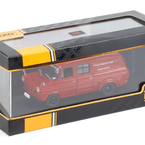 1:43 IXO 1966 Ford Transit MK I Van PORSCHE Racing Service red