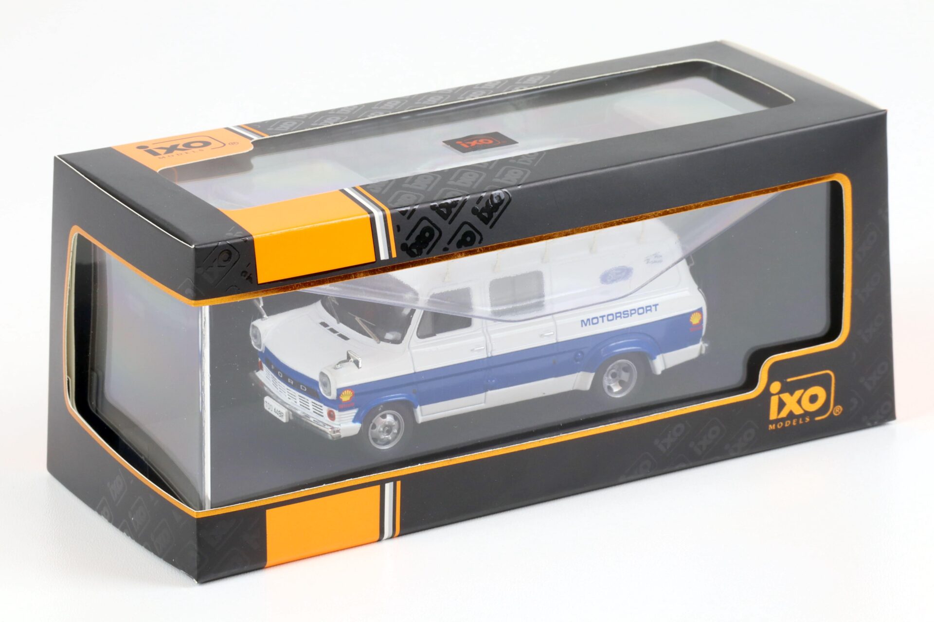 1:43 IXO 1966 Ford Transit MK I Van Ford Motorsport Rally Assistance