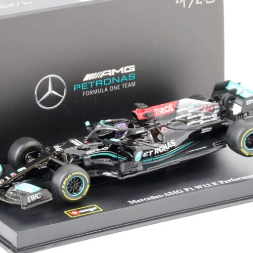 1:43 Bburago Racing F1 Mercedes AMG Petronas W12 E Performance Hamilton 2021