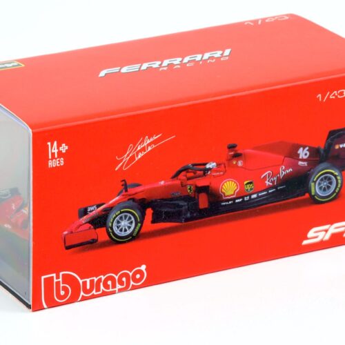 1:43 Bburago Racing F1 Ferrari SF21 Charles Leclerc #16 red 2021