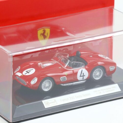1:43 Bburago Ferrari 250 Testa Rossa 1000km Nürburgring 1959 P.Hill #4 red