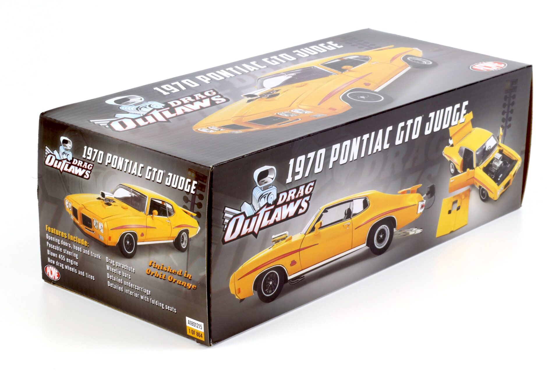 1:18 ACME 1970 Pontiac GTO JUDGE Drag Outlaws orange A1801215