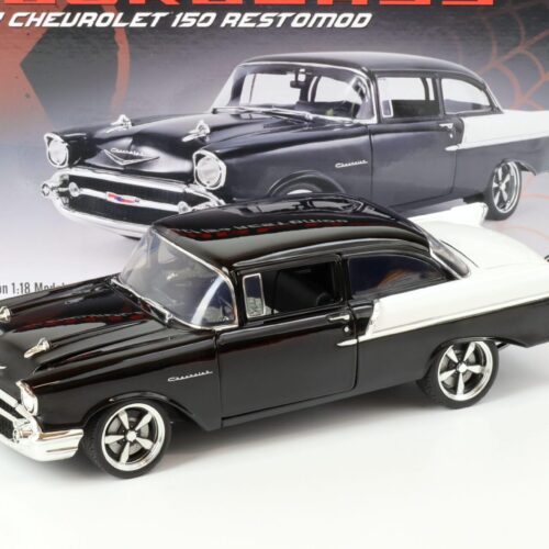 1:18 ACME 1957 Chevrolet 150 Restomod Hourglass black/ white
