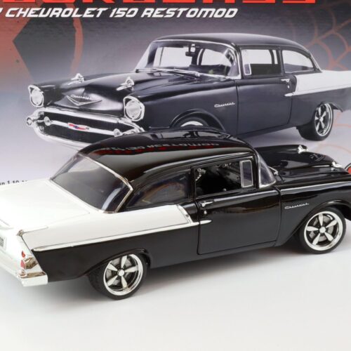 1:18 ACME 1957 Chevrolet 150 Restomod Hourglass black/ white