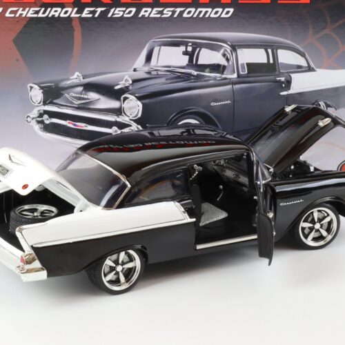 1:18 ACME 1957 Chevrolet 150 Restomod Hourglass black/ white