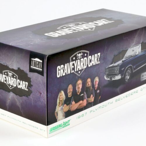 1:18 Greenlight 1967 Plymouth Belvedere GTX Convertible blue GRAVEYARD CARZ