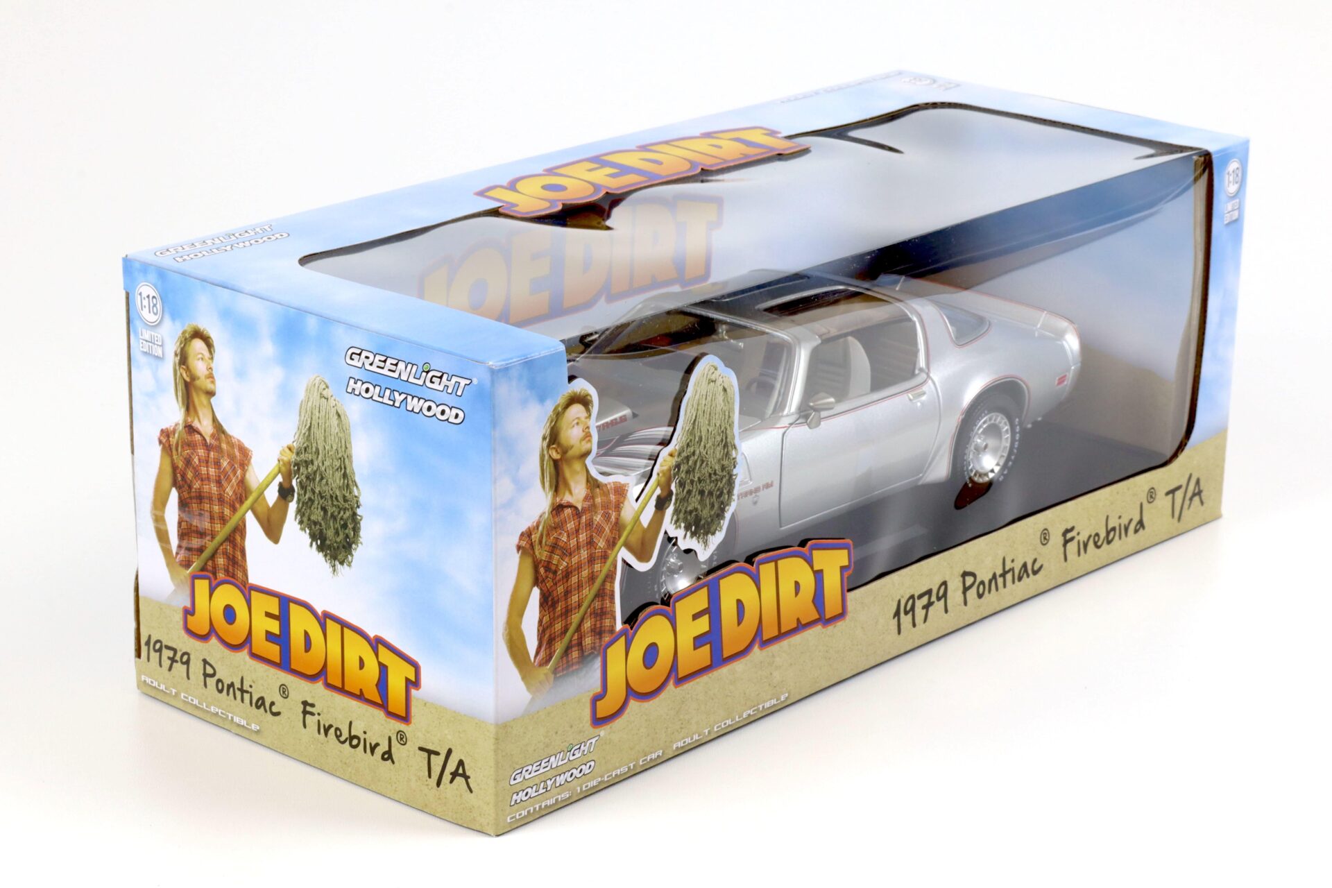 1:18 Greenlight 1979 Pontiac Firebird T/A silver metallic JOE DIRT
