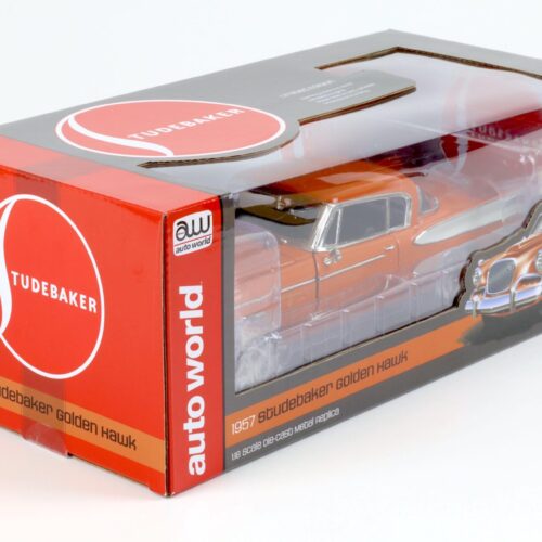 1:18 Auto World 1957 Studebaker Golden Hawk copper tone/ white