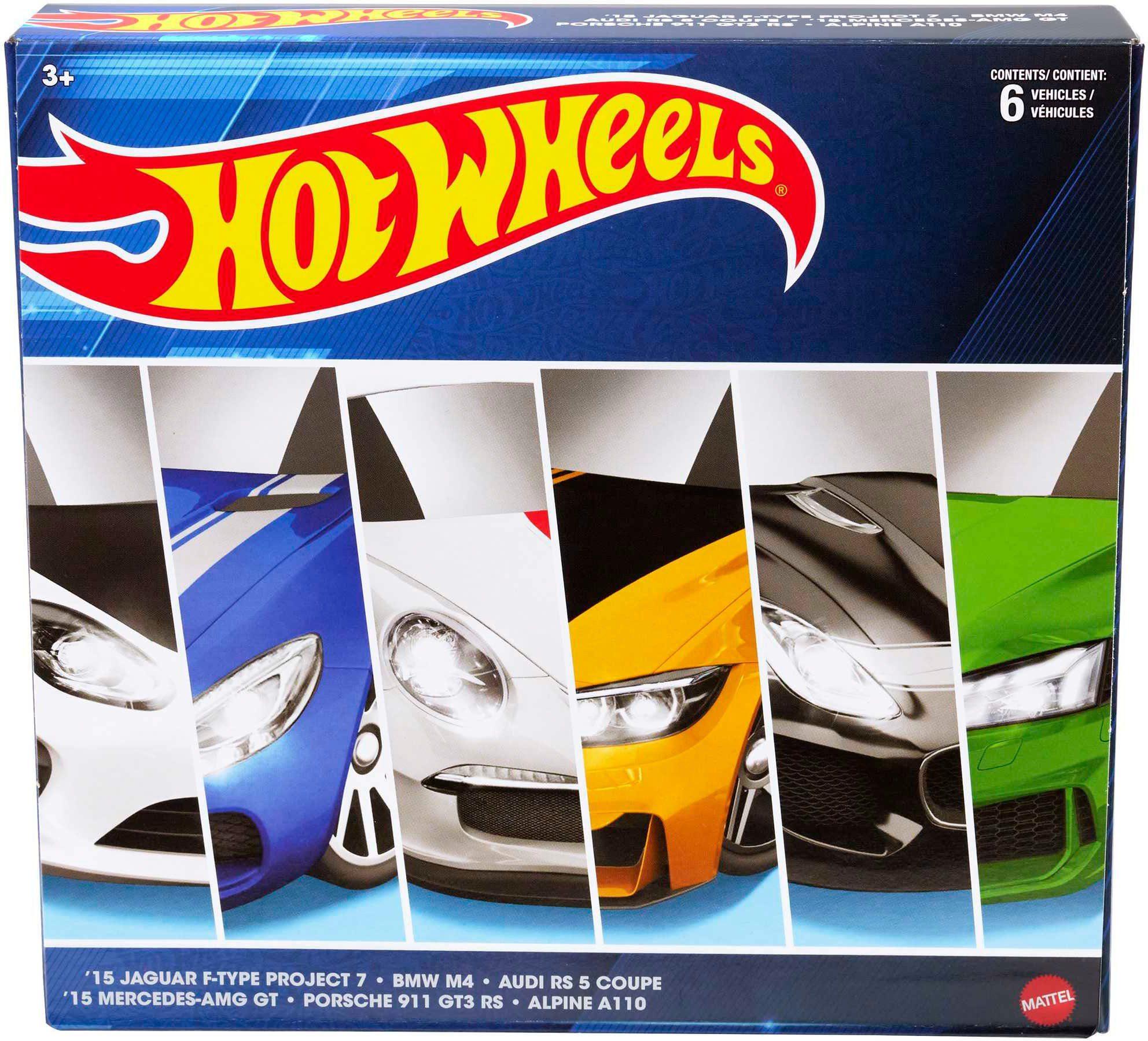 1:64 Hot Wheels European Car Cult themed 6-pack Multipack HDH51 Audi, BMW