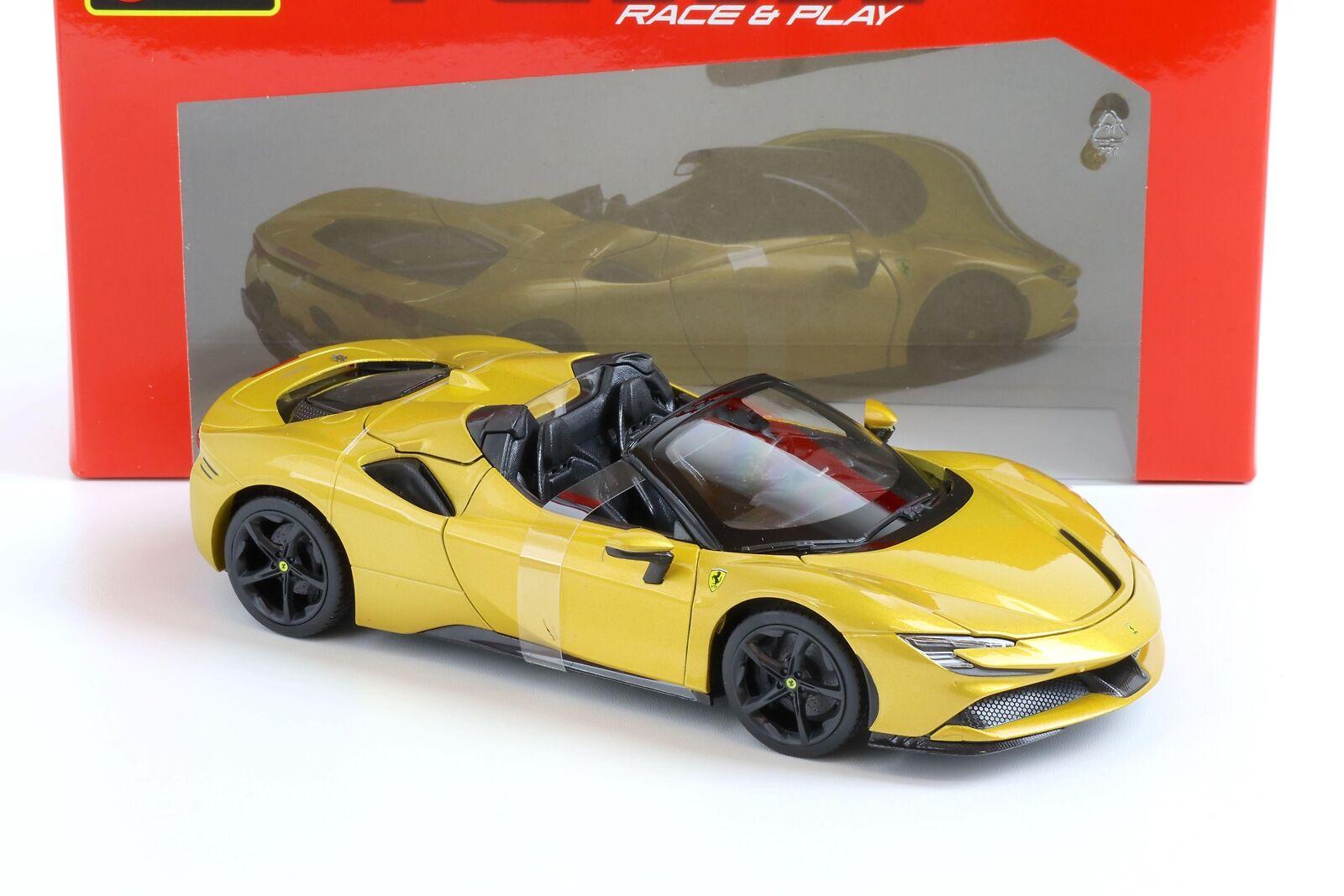 1:18 Bburago R&P Ferrari SF90 Spider Hybrid gold metallic 2019