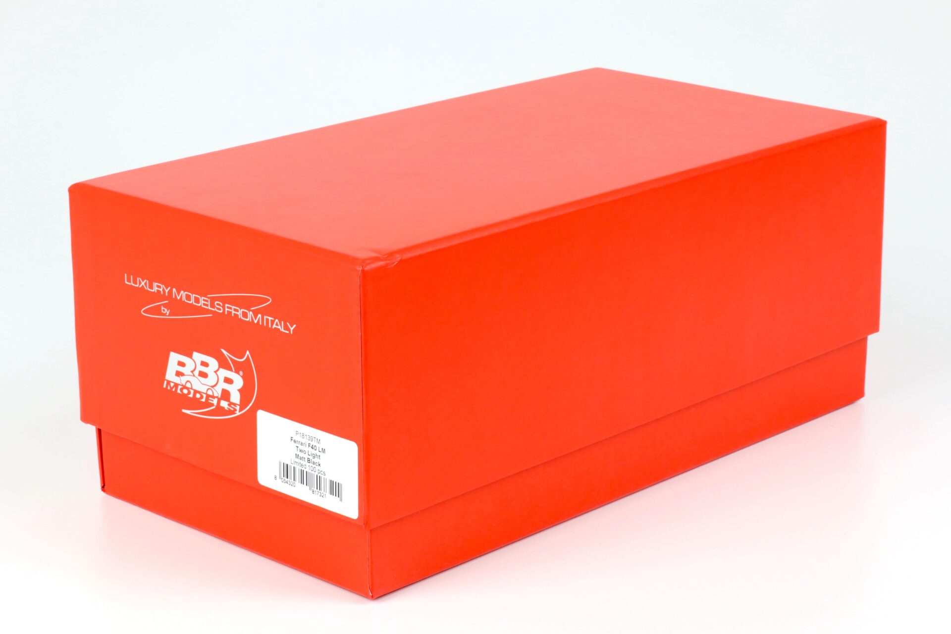 1:18 BBR Ferrari F40 LM Two Light Test Monza Version 1989 matt black - Limited 100 pcs.