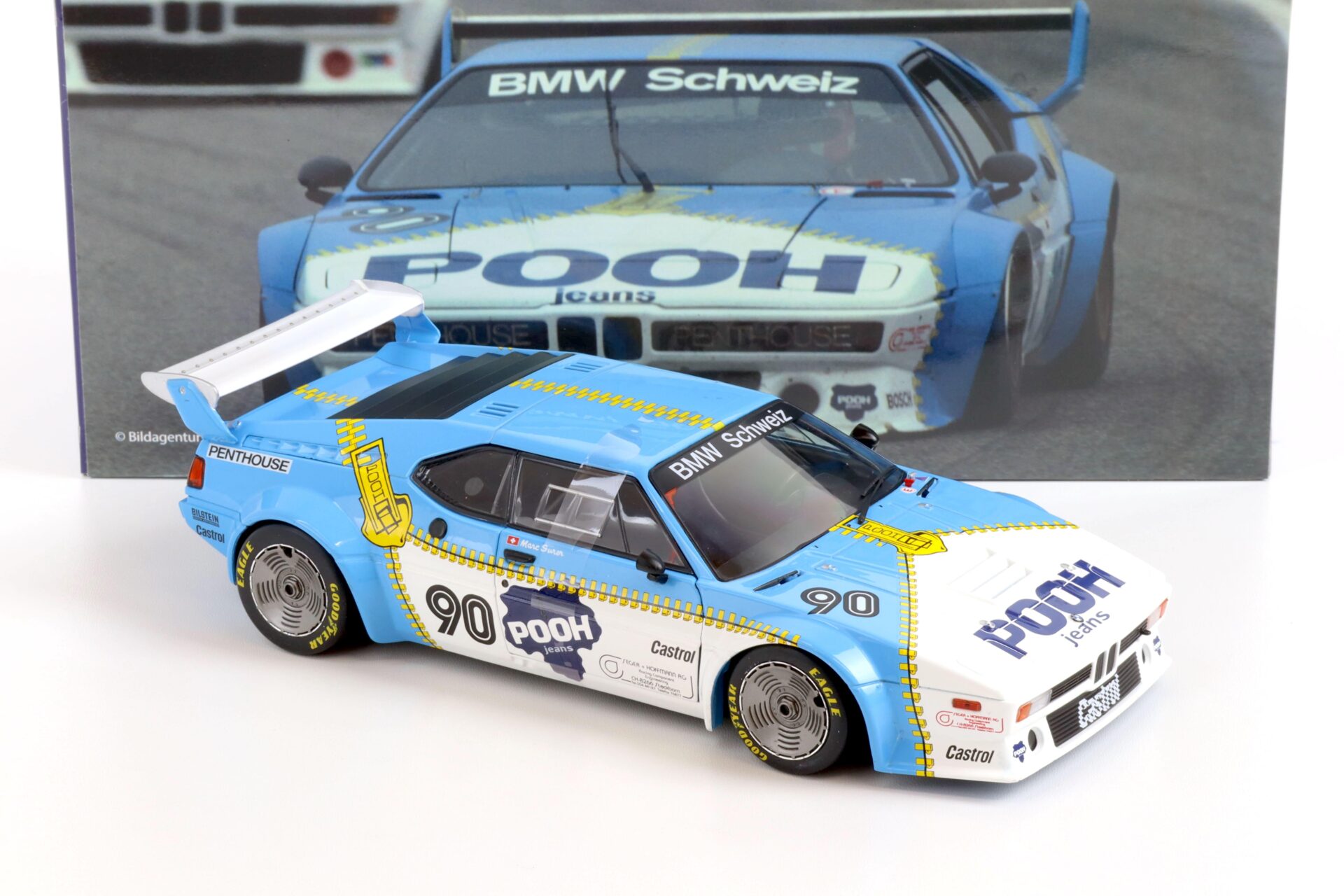 1:18 WERK83 BMW M1 PROCAR #90 ProCar Series 1980 Marc Surer POOH Jeans