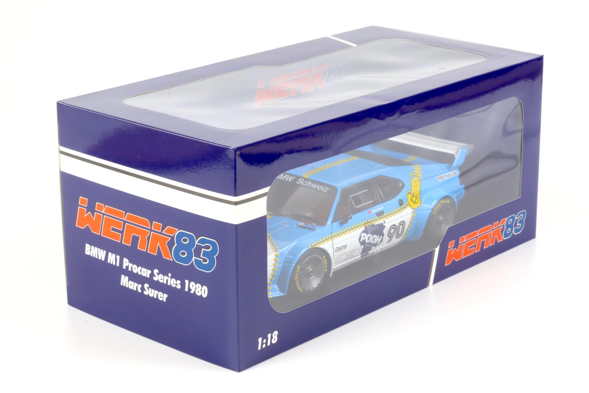 1:18 WERK83 BMW M1 PROCAR #90 ProCar Series 1980 Marc Surer POOH Jeans